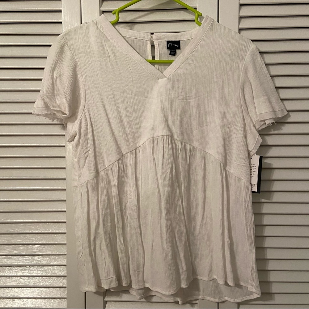 cute white top